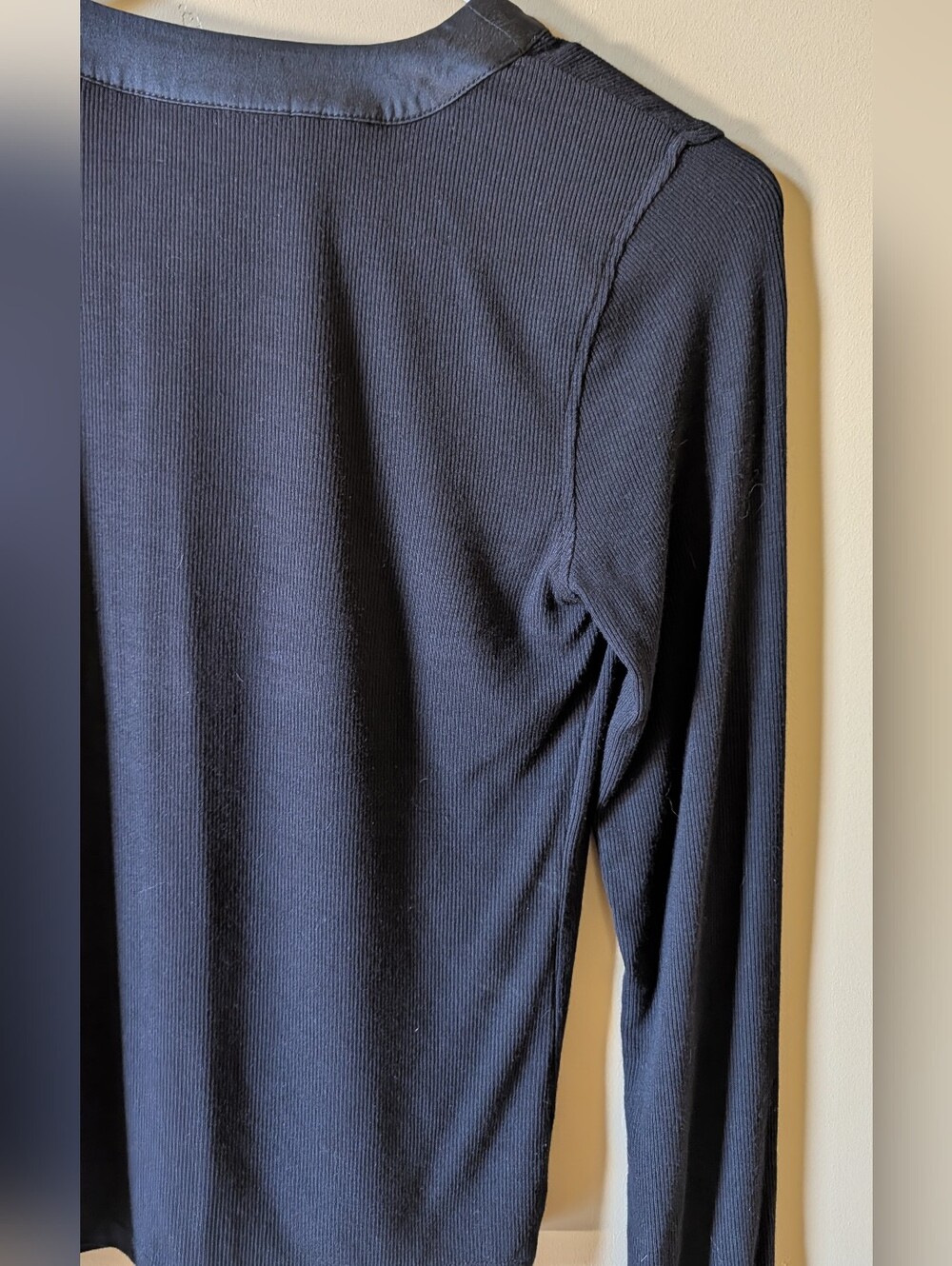 Frame Brand Ribbed Henley Top - Picture 10 of 11